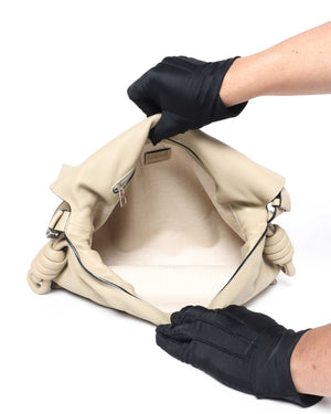 Loewe Beige Flamenco Medium Flap Shoulder Bag