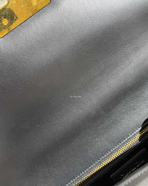 Dior Black Box Calfskin 30 Montaigne Shoulder Bag