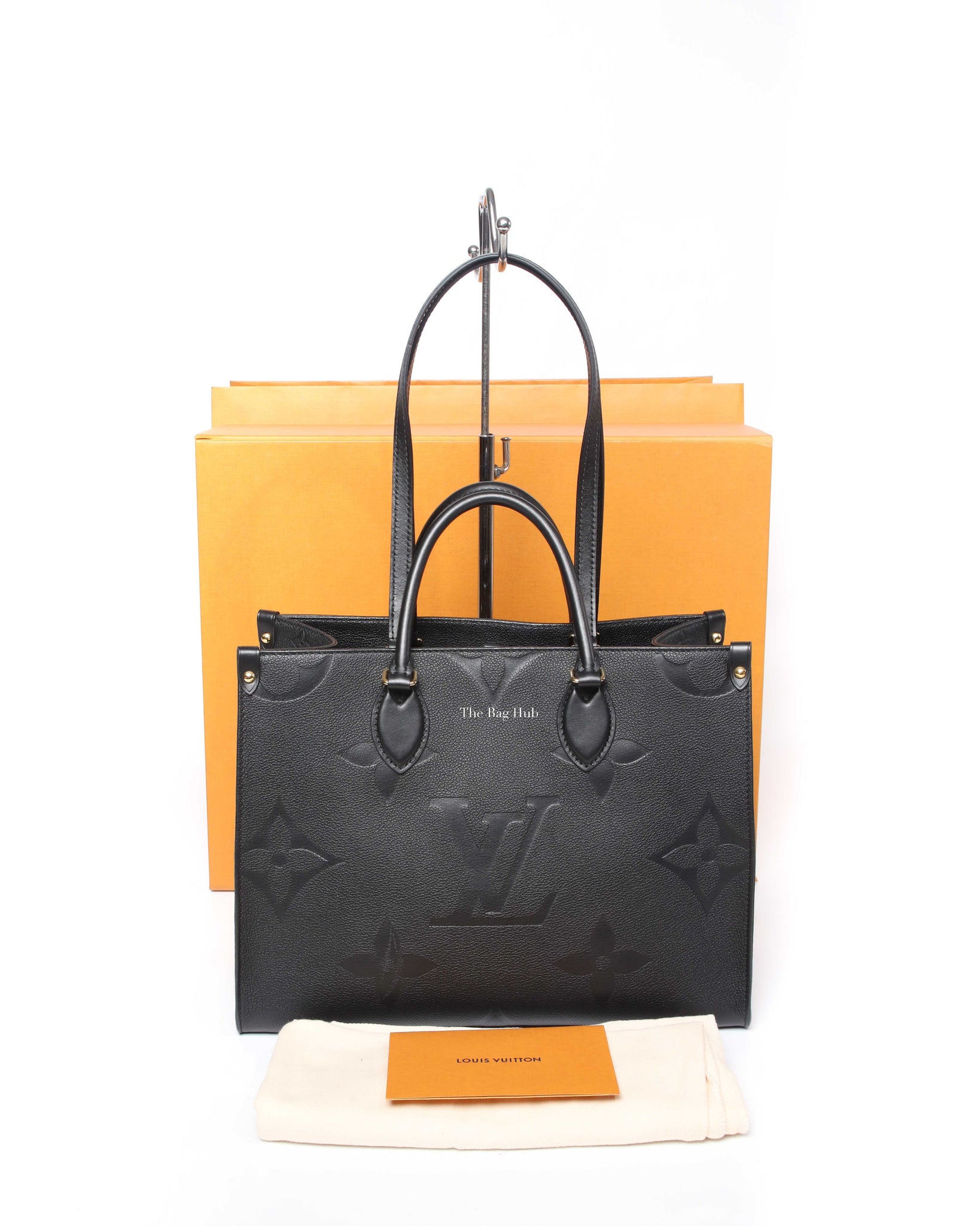 Louis Vuitton Black Monogram Empreinte Onthego MM Bag