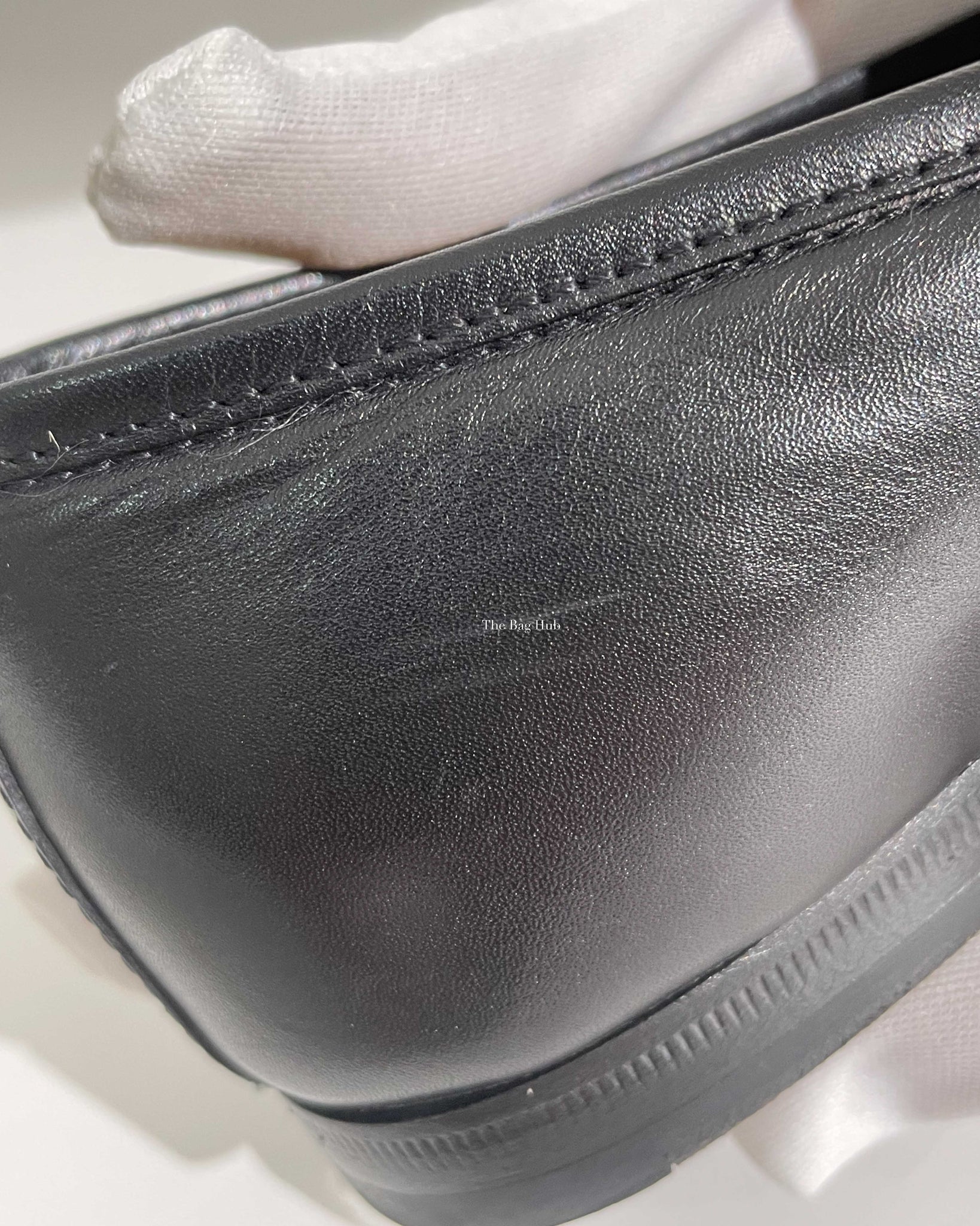 Gucci Black Leather Woman's Jordan Loafer Size 35.5-11