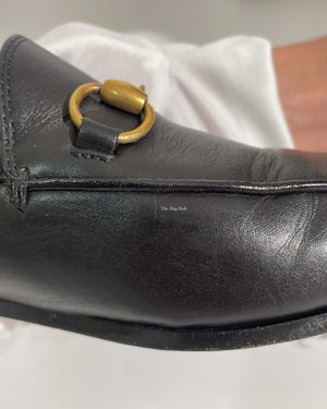 Gucci Black Leather Woman's Jordan Loafer Size 35.5-12