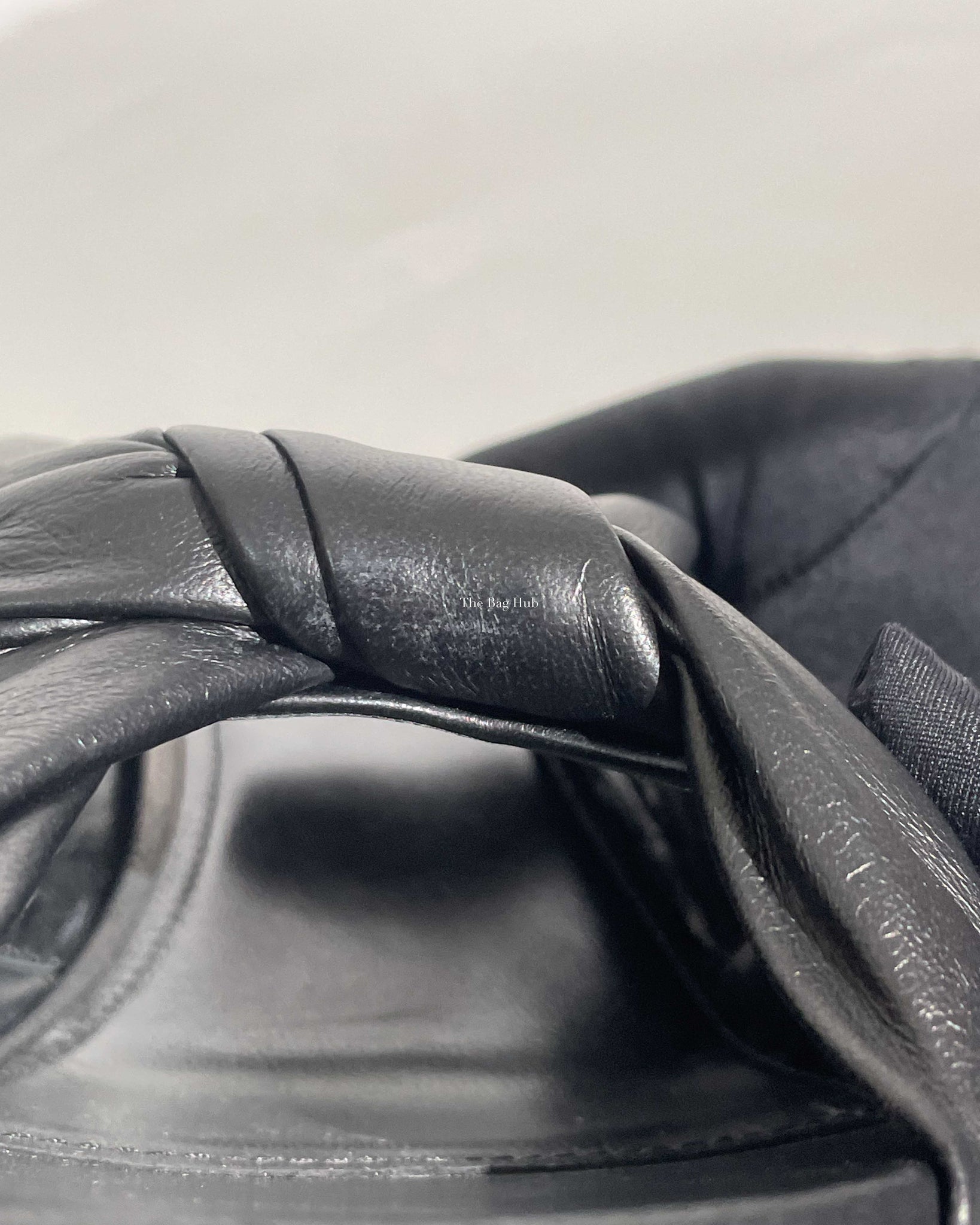 Balenciaga Black Drapy Leather Sandals 80mm Size 39-11