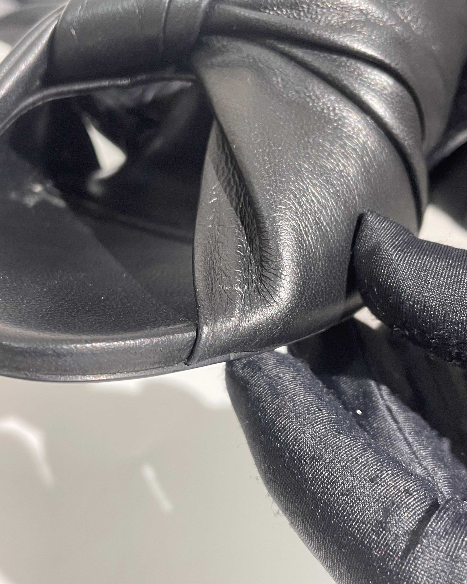 Balenciaga Black Drapy Leather Sandals 80mm Size 39-14