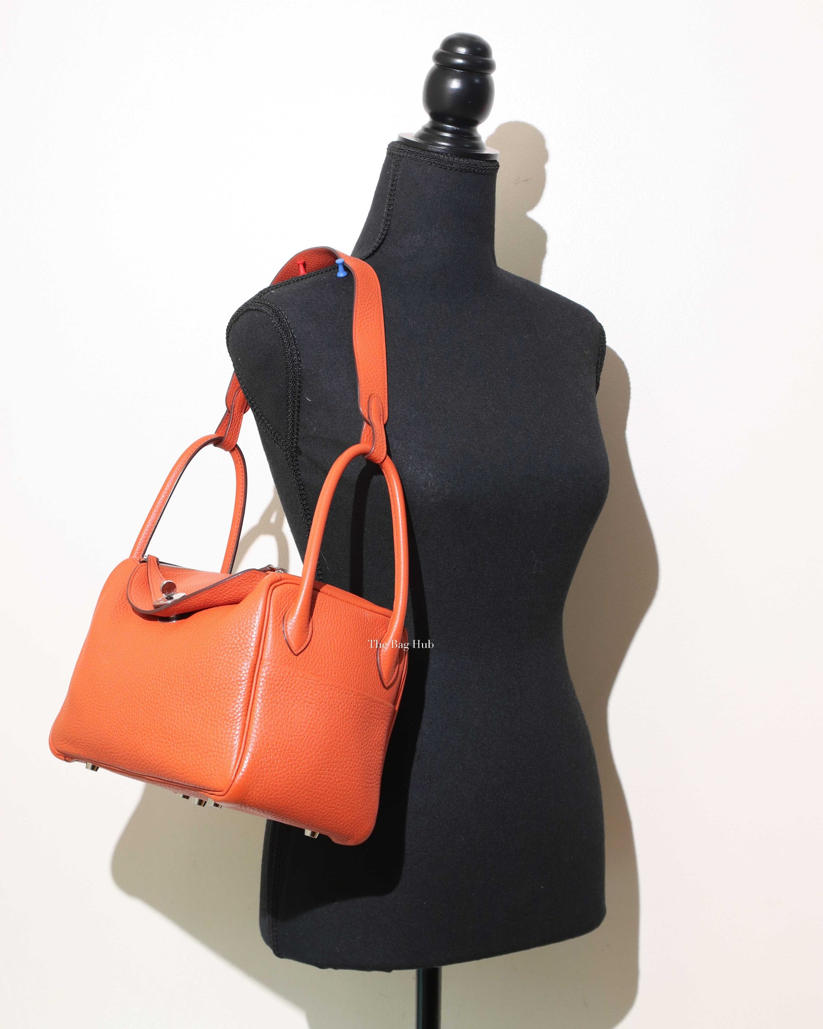 Hermes Orange Lindy 26 Bag PHW, Designer Brand
