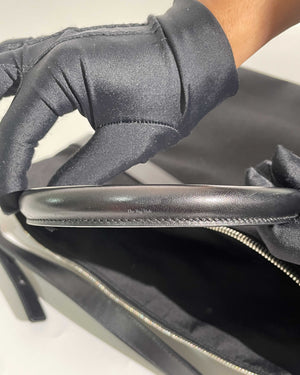 Saint Laurent Black Canvas & Leather Tote Bag-18