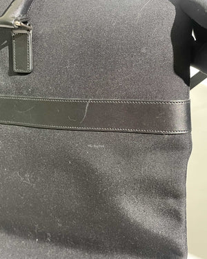 Saint Laurent Black Canvas & Leather Tote Bag-21