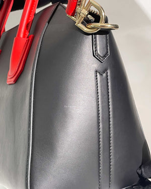 Givenchy Black/Red Small Antigona Bag GHW