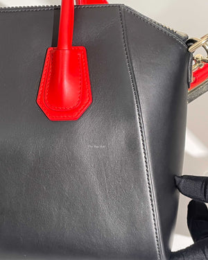 Givenchy Black/Red Small Antigona Bag GHW