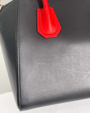 Givenchy Black/Red Small Antigona Bag GHW