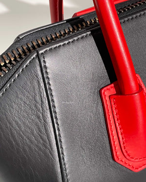 Givenchy Black/Red Small Antigona Bag GHW