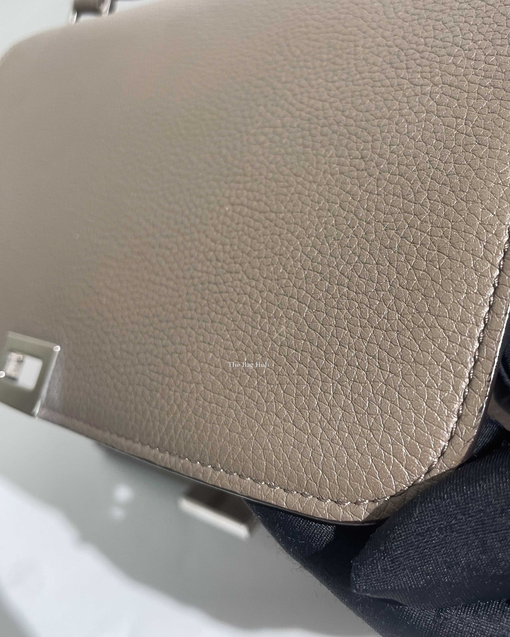 Celine Grey/Beige Drummed Leather/Suede Small Trapeze Bag