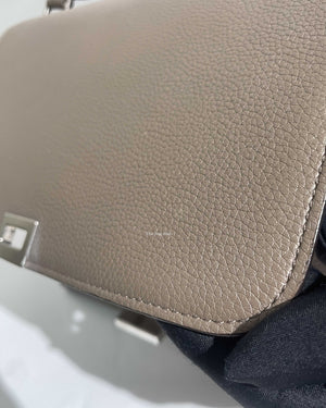 Celine Grey/Beige Drummed Leather/Suede Small Trapeze Bag