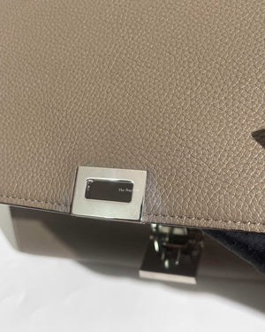 Celine Grey/Beige Drummed Leather/Suede Small Trapeze Bag
