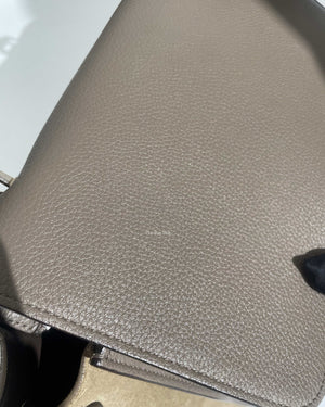 Celine Grey/Beige Drummed Leather/Suede Small Trapeze Bag