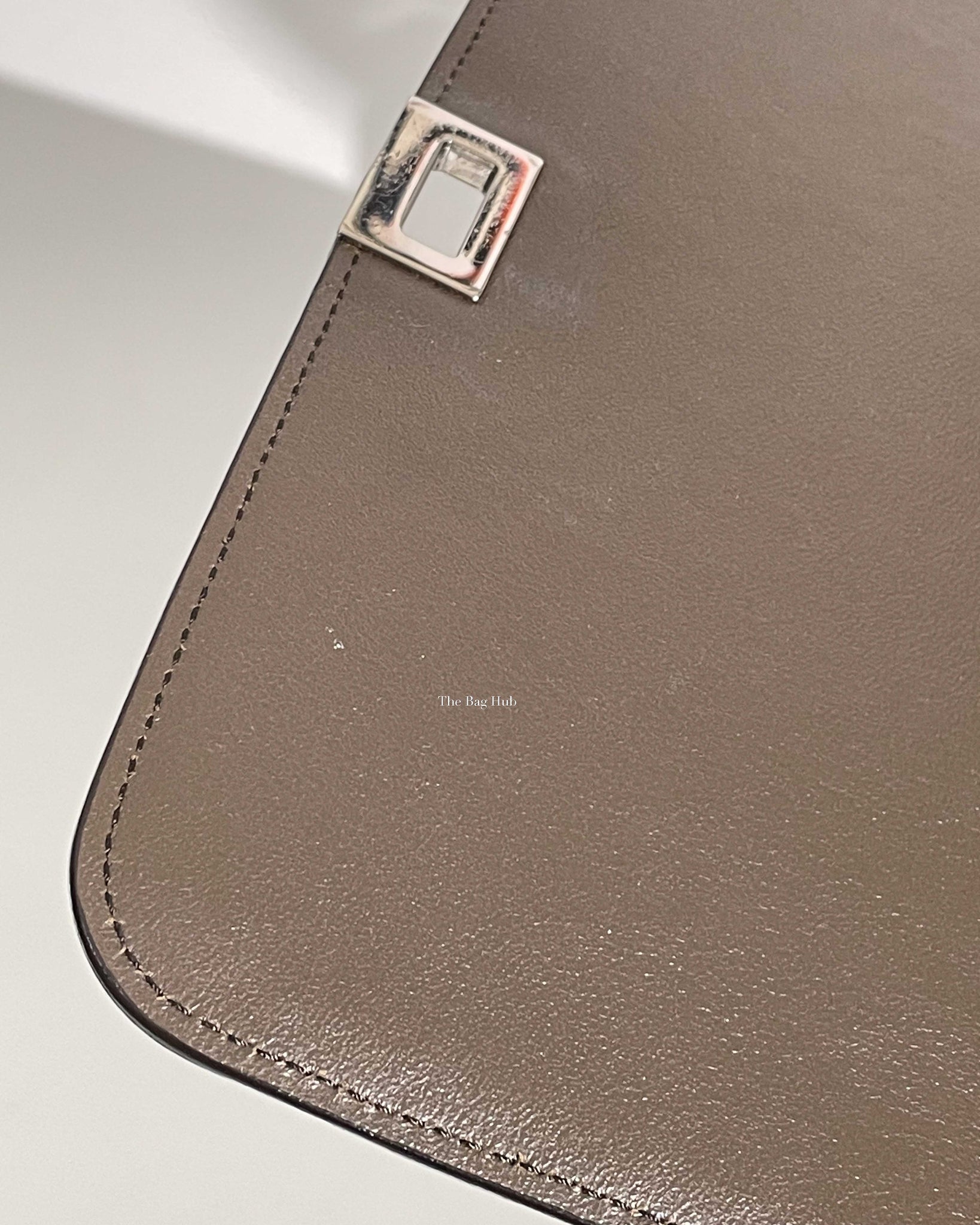 Celine Grey/Beige Drummed Leather/Suede Small Trapeze Bag