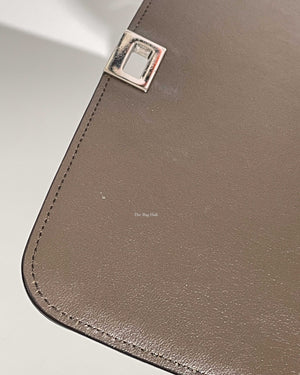 Celine Grey/Beige Drummed Leather/Suede Small Trapeze Bag