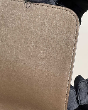 Celine Grey/Beige Drummed Leather/Suede Small Trapeze Bag