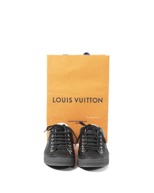 LOUIS VUITTON sneakers Damier Graphite Mesh Nylon/rubber Navy unisex U –