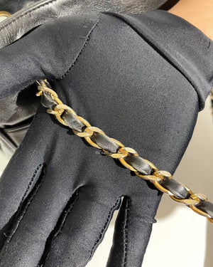 Chanel Black Lambskin Vintage Quilted Tote Bag GHW