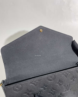 Louis Vuitton Noir Monogram Canvas and Leather Metis Wallet