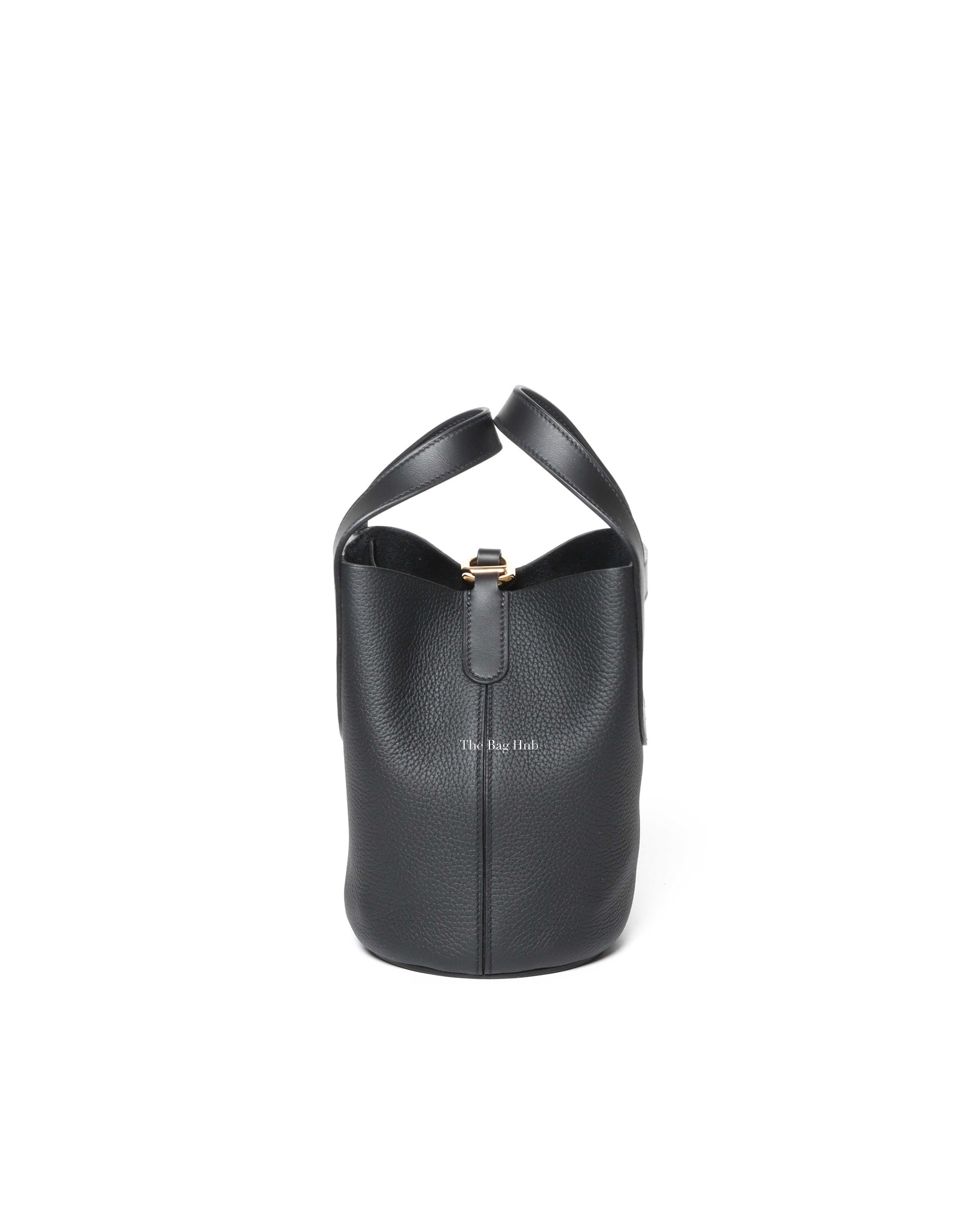Hermes Noir Taurillon Clemence/Swift In-The-Loop 18 Handbag GHW