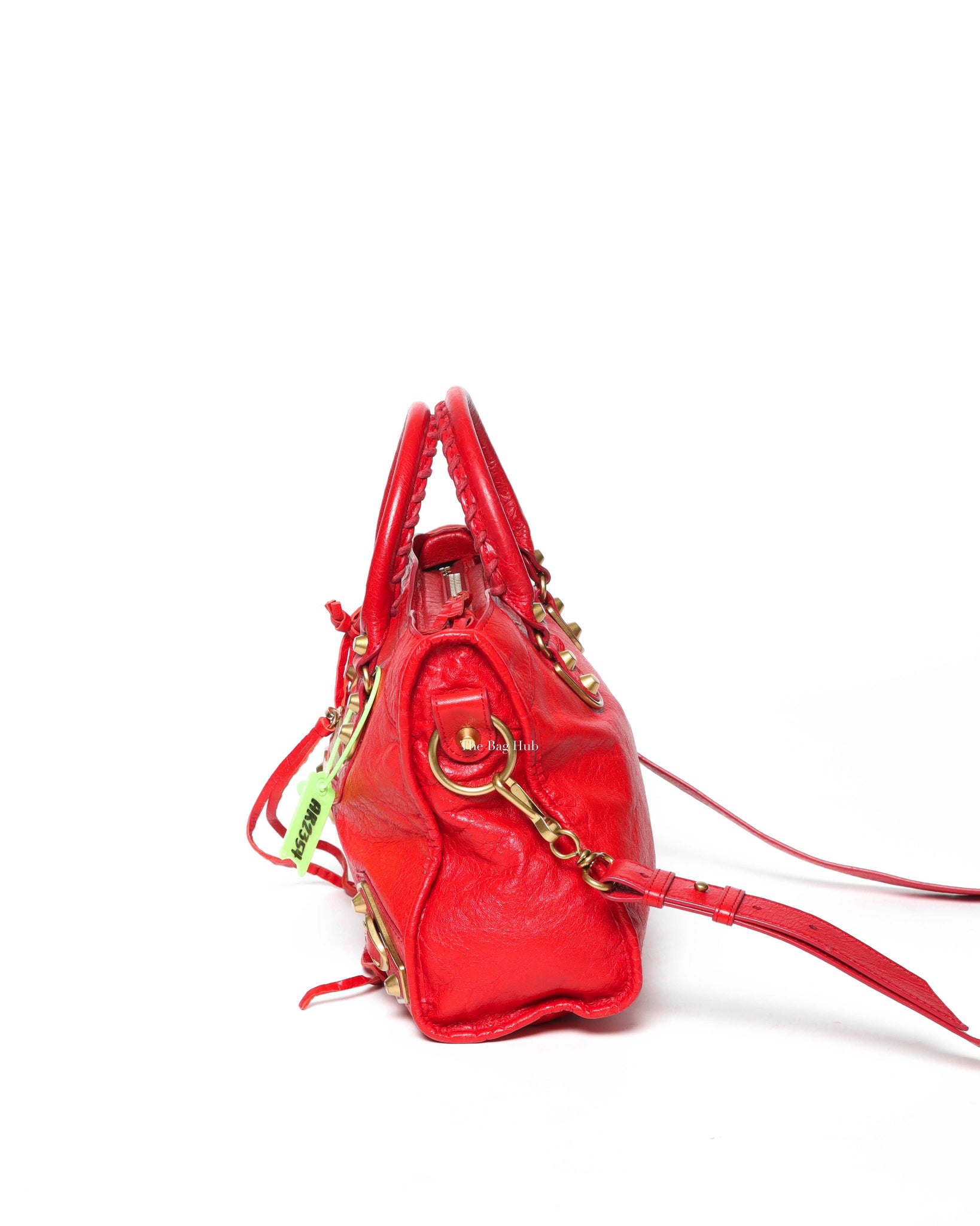 Balenciaga Red Mini Edge City Bag GHW