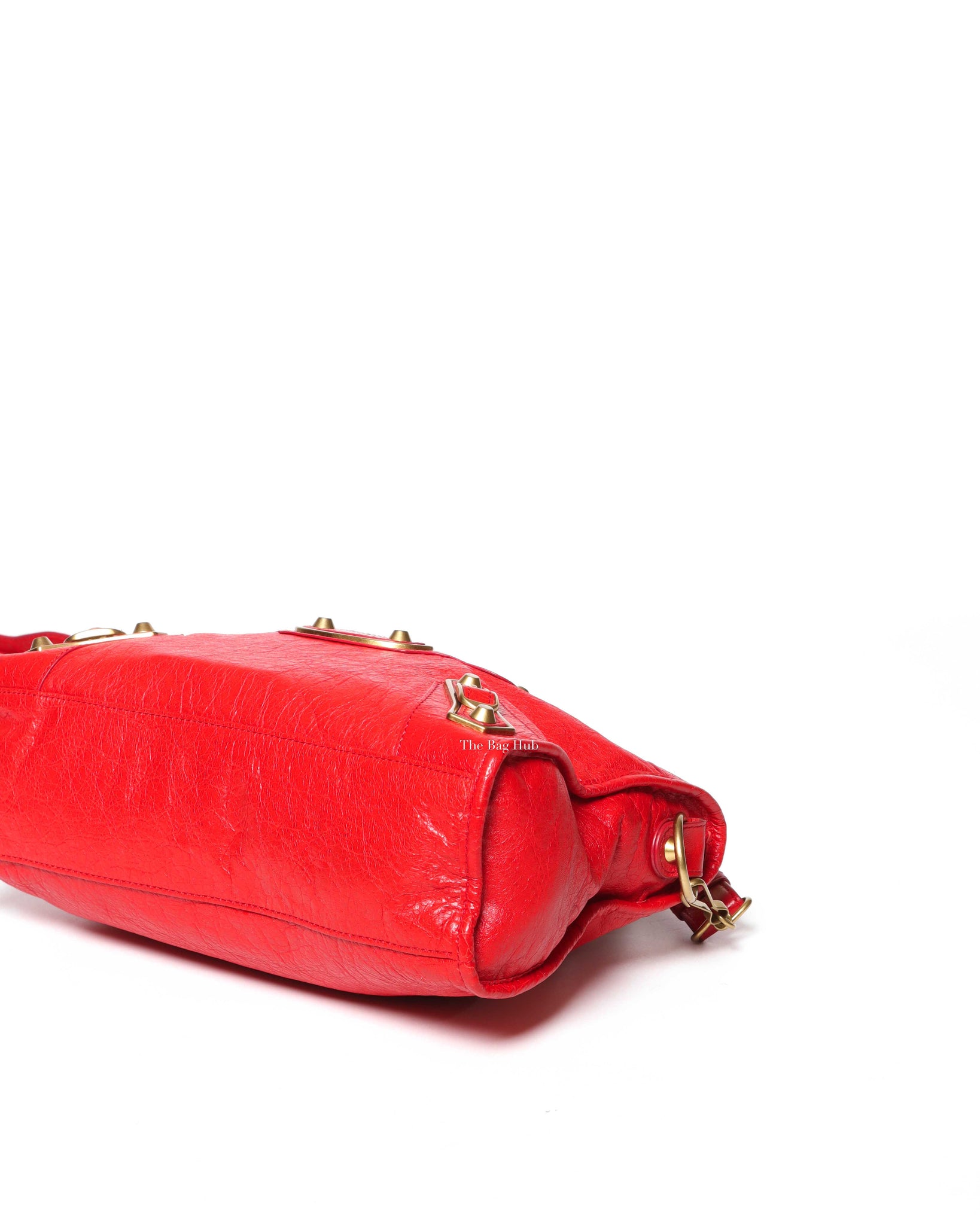 Balenciaga Red Mini Edge City Bag GHW