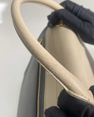 Celine Tri-Color Suede and Leather Medium Trapeze Shoulder Bag-12
