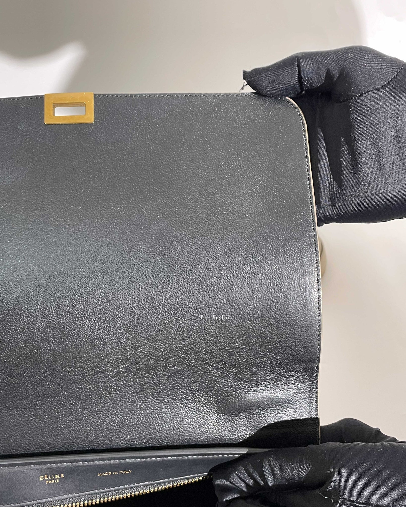 Celine Tri-Color Suede and Leather Medium Trapeze Shoulder Bag-20