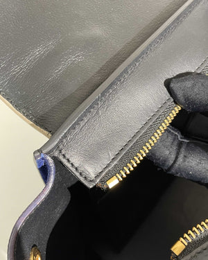 Celine Tri-Color Suede and Leather Medium Trapeze Shoulder Bag-21