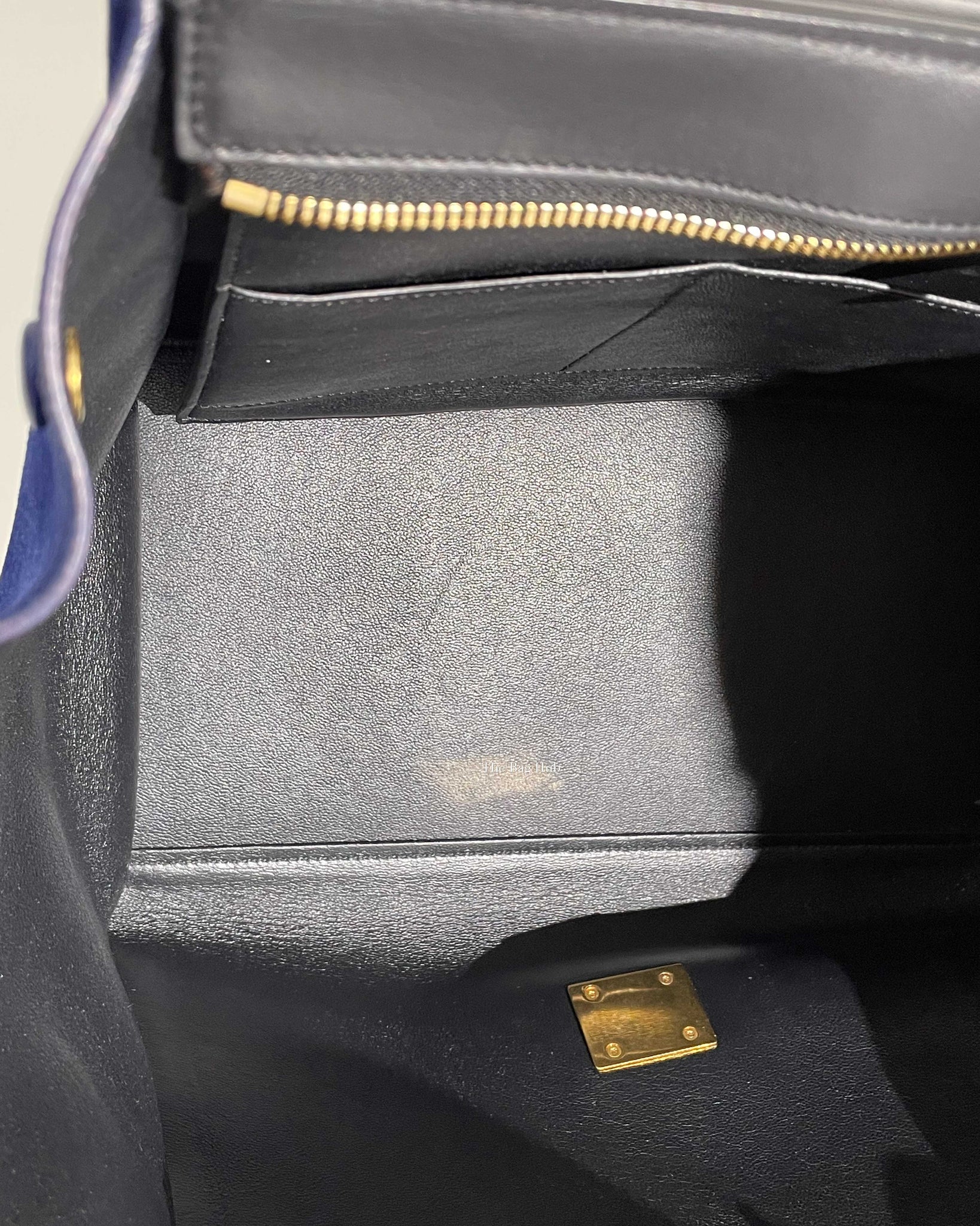 Celine Tri-Color Suede and Leather Medium Trapeze Shoulder Bag-25