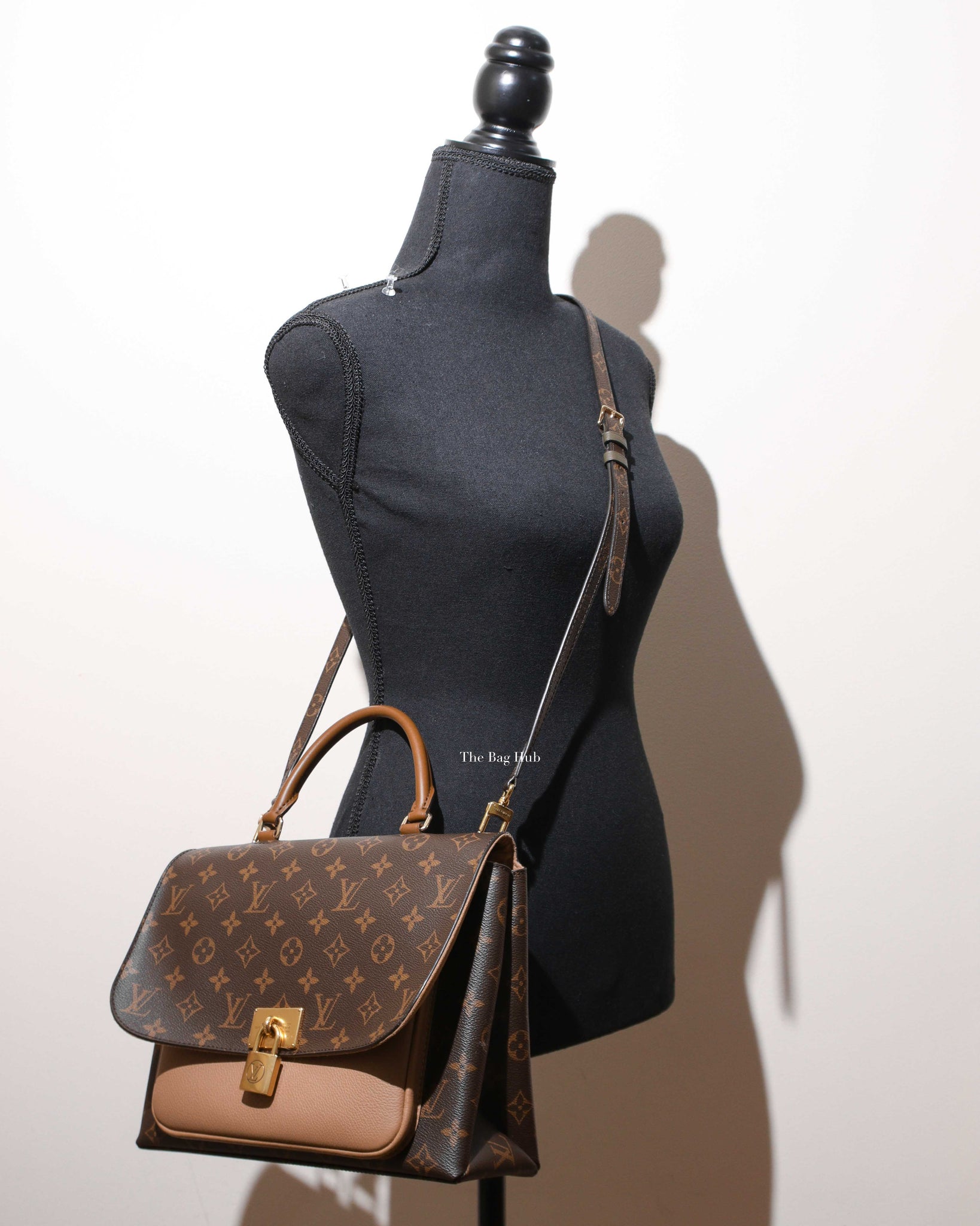 Louis Vuitton Sesame Leather Monogram Canvas Marignan Bag, myGemma, QA