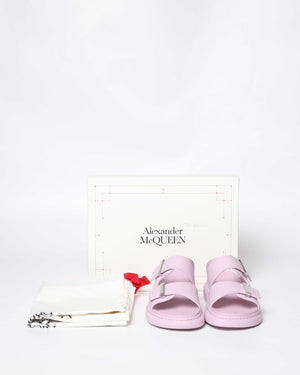 Alexander McQueen Purple Rubber Oversized Slides 40