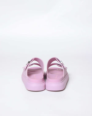 Alexander McQueen Purple Rubber Oversized Slides 40