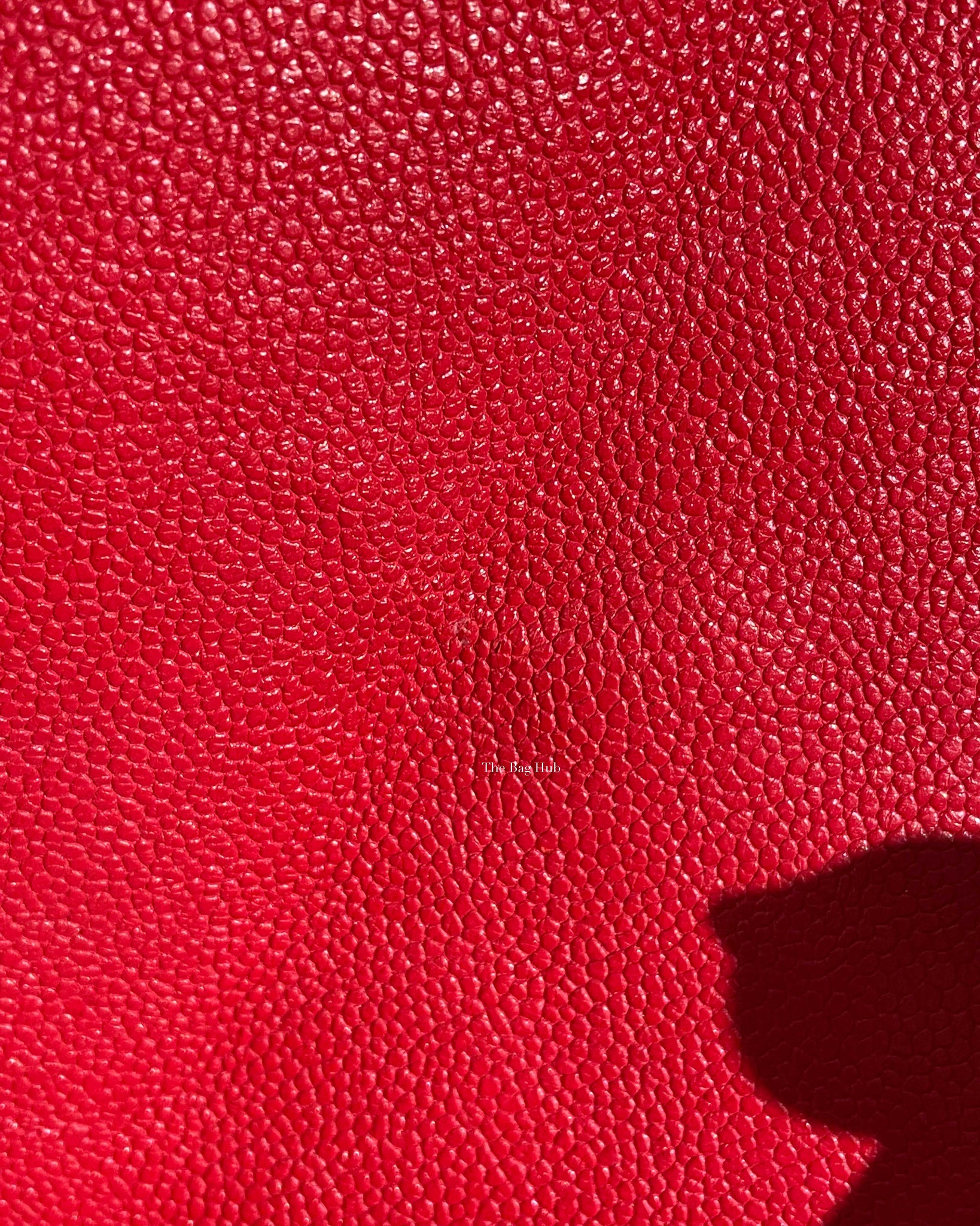Chanel Red Chevron Caviar Old Medium Le Boy GHW