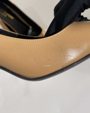Saint Laurent Nude Leather Paris Pumps Size 37