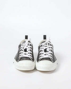 Dior Black/White Oblique Canvas Transparent B23 Low Top Sneakers Size 44-3