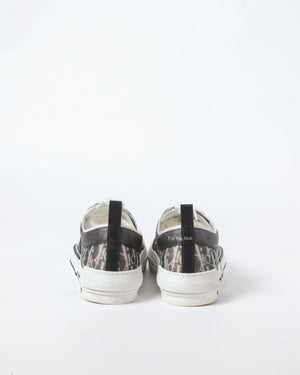 Dior Black/White Oblique Canvas Transparent B23 Low Top Sneakers Size 44-7