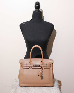 Hermes Trench Clemence Birkin 30 Bag-13