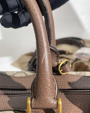 Gucci Brown GG Supreme Medium Duffle Bag