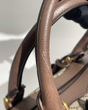 Gucci Brown GG Supreme Medium Duffle Bag