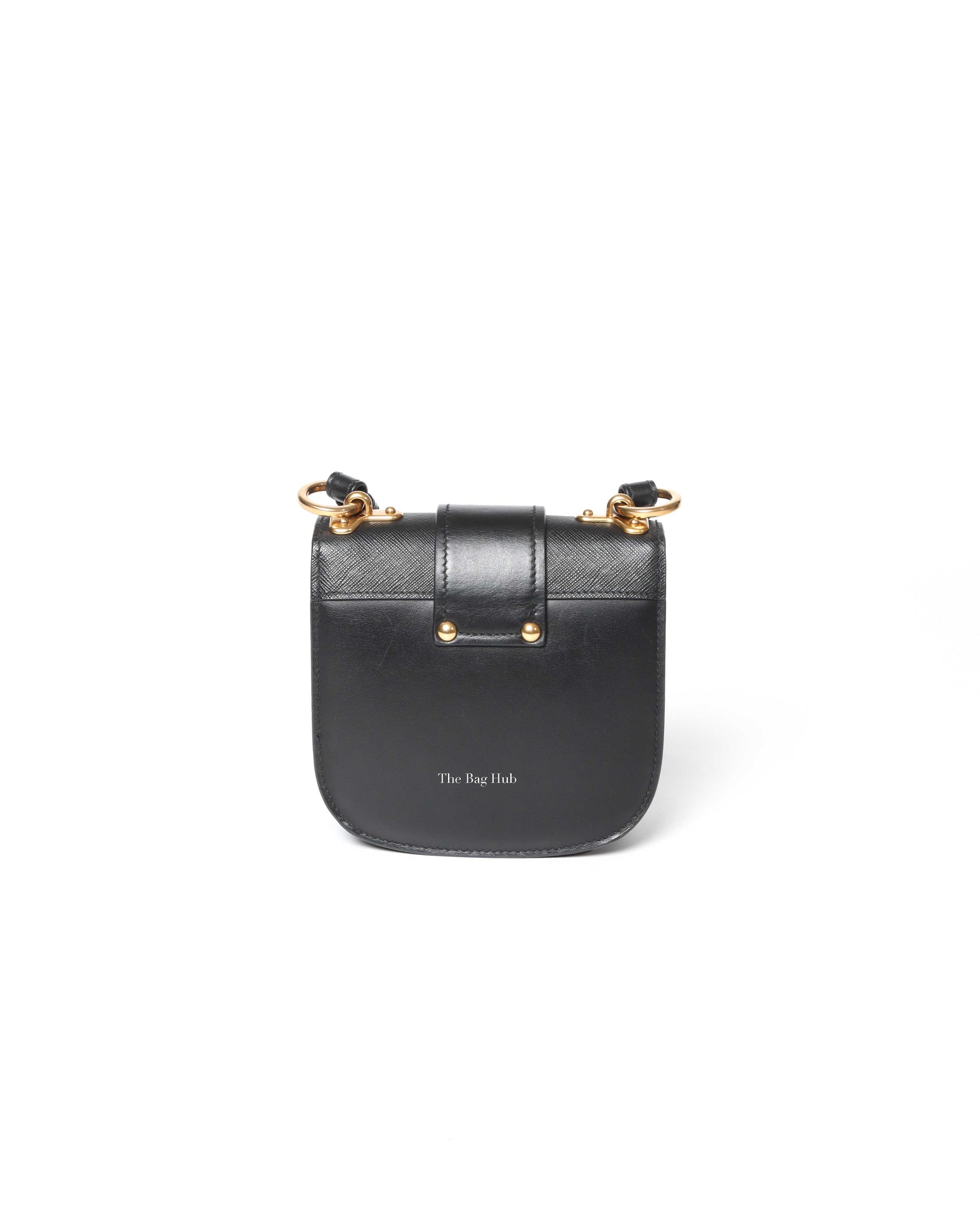 Prada Nero City Calf Saffiano Pionniere Cahier Bag 1BH056f