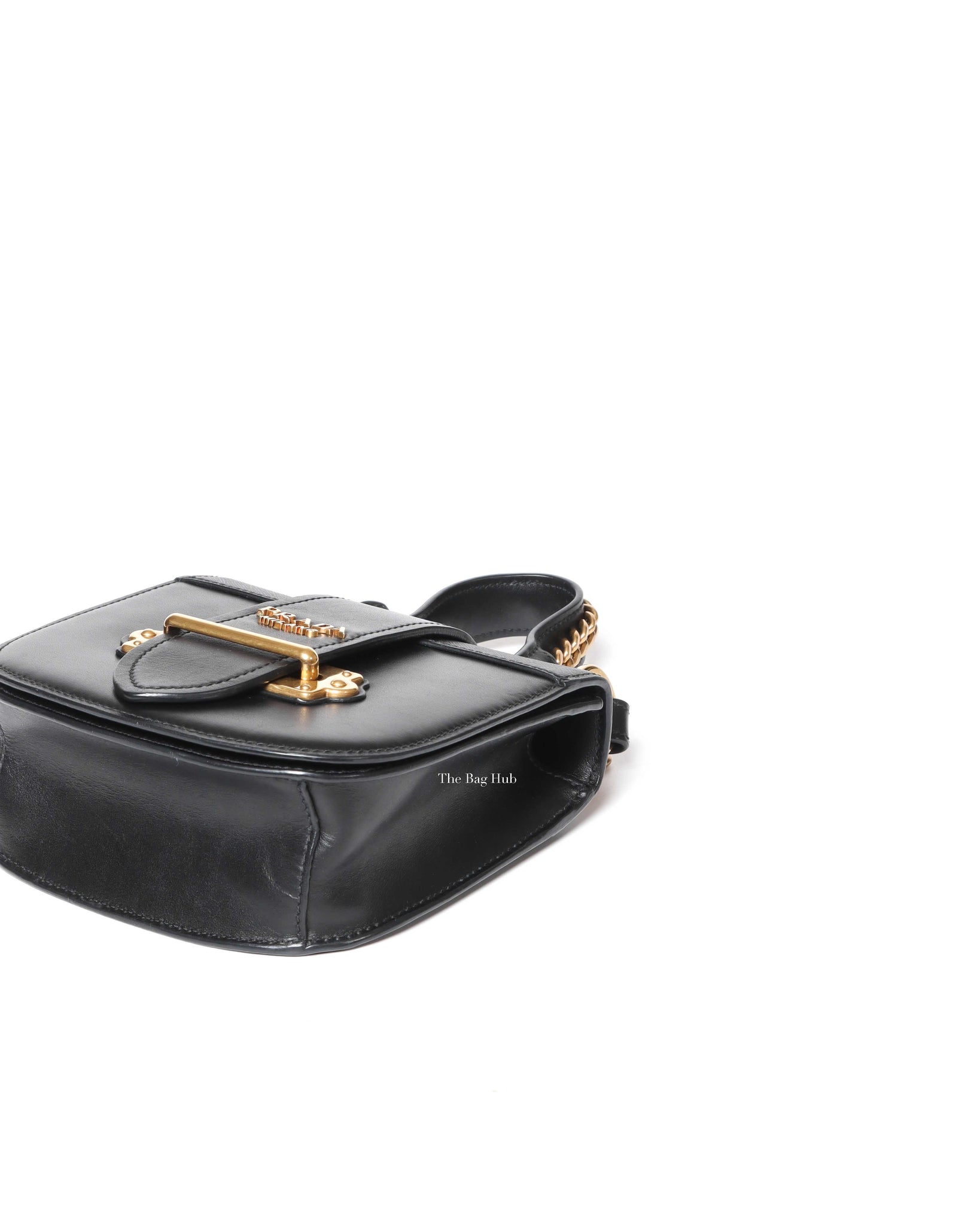 Prada Nero City Calf Saffiano Pionniere Cahier Bag 1BH056f