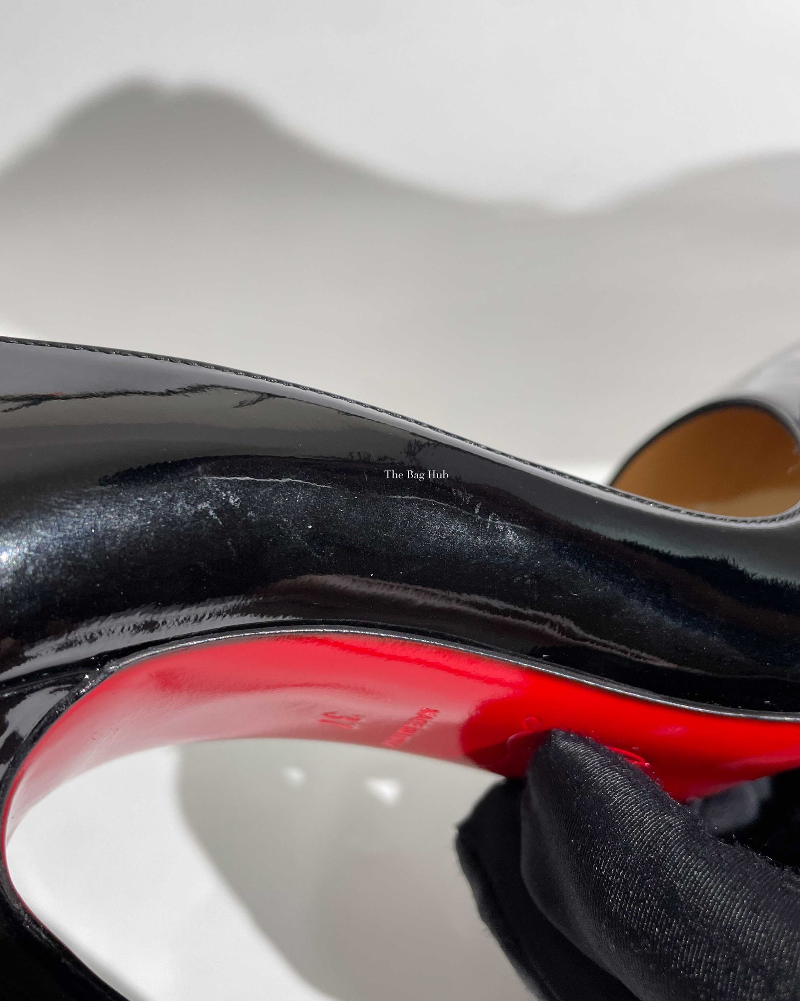 Christian Louboutin Black Patent So Kate 120 Pumps Size 37