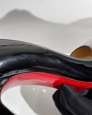 Christian Louboutin Black Patent So Kate 120 Pumps Size 37