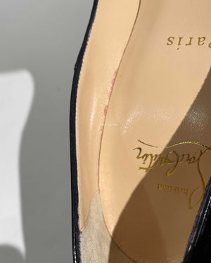 Christian Louboutin Black Patent So Kate 120 Pumps Size 37