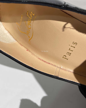 Christian Louboutin Black Patent So Kate 120 Pumps Size 37