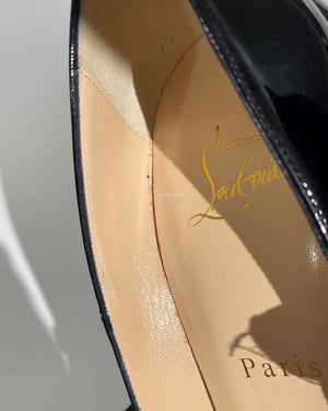 Christian Louboutin Black Patent So Kate 120 Pumps Size 37