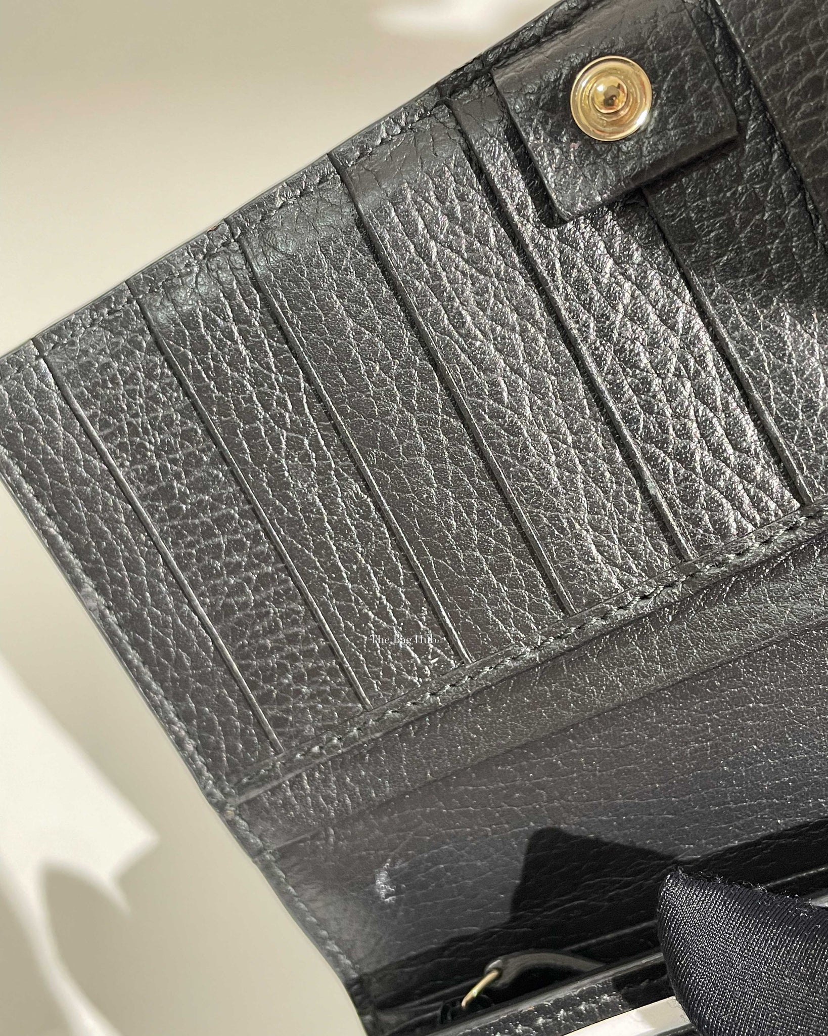 Gucci Black Leather Interlocking G Long Wallet