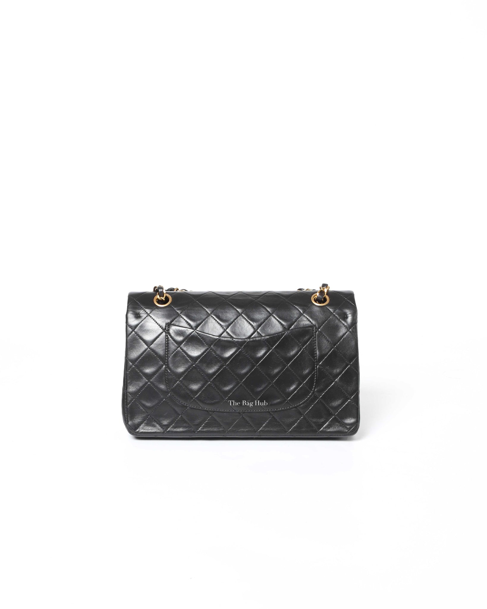 Chanel Black Lambskin Vintage Classic Medium Double Flap Bag GHW, Designer  Brand, Authentic Chanel